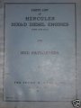 Hercules DIX6-D Engine Parts Manual for HUD Payloaders