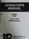 MacDon 3000 Windrower Mower Operators Manual
