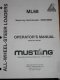 Mustang ML68 SkidSteer Operators Manual-Serial #