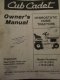 Cub Cadet 1110, 1610 Lawn Mower Owners Manual