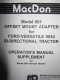 MacDon 901 Adapter Operators Manual