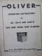 Oliver 109D, 1009D Planter Operators Manual