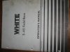 White 2-45 Field Boss Tractor Operators Owners Manual