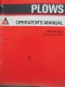 Allis Chalmers 2000 Series Plow Operators Manual