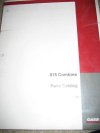 Case 815 Combine Parts Manual Book Catalog