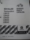 New Holland LM410,LM420,LM430,LM630,LM640 Parts Manual