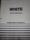 White 2-60 Tractor Owners Operators Manual