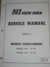 New Idea 512 & 514 Mower Conditioner Service Repair Manual