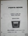 Oliver Super 44 & 440 Tractor Parts Manual Reprint